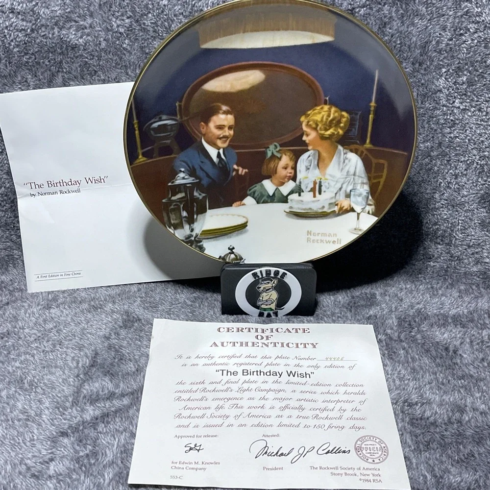 VINTAGE Norman Rockwell Collector‎ Plates Lot of 12 w/ COAs Decorative China